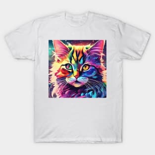 Beautiful colorful cat T-Shirt